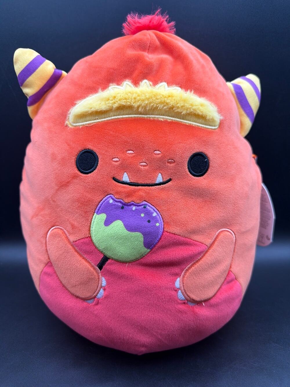 Squishmallows Ernest Halloween Monster w/ Cake Pop 12” Plush Kellytoy NWT